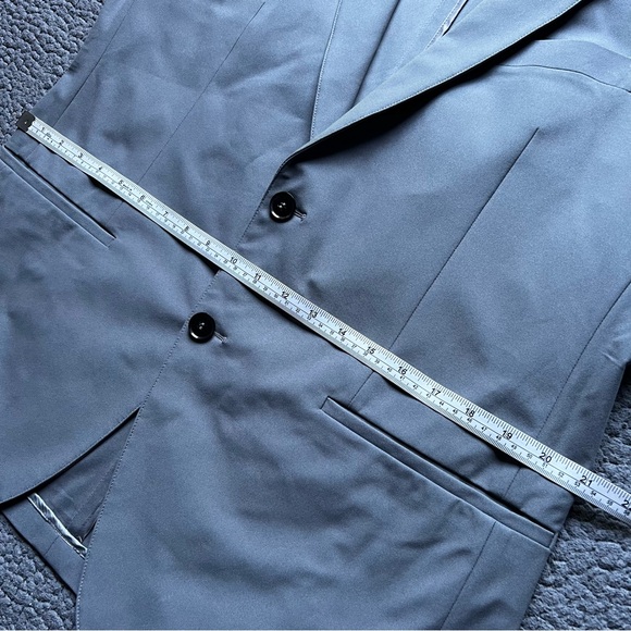 NEW Sene Sz 44 R Gray Soho Flex Tech Sport Coat Unstructured Blazer Travel Work - Picture 6 of 14